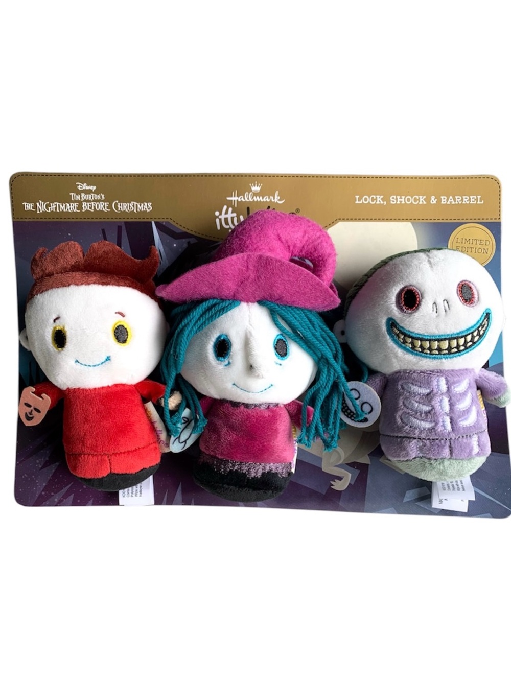 Retired Hallmark Itty Bittys NBC- Lock, Shock & Barrel (Limited Edition Set)